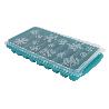 CUBITERA HIELO CON TAPA COLOR TURQUESA 12.5X26X4 CM VENTA UNITARIA