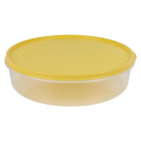 FIAMBRERA TORTILLA REDONDA AMARILLO  24.5X6.5CM   CAJA 6 UNID.