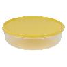 FIAMBRERA TORTILLA REDONDA AMARILLO  24.5X6.5CM   CAJA 6 UNID.
