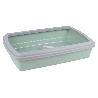 ARENERO PARA GATOS COLOR VERDE AGUA 47 X 31 X11 CM VENTA UNITARIA