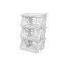 VERDULERO BLANCO 3 CESTAS  62X39X32 CM