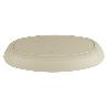 FUENTE OVALADA VERDE AGUA 39 X22X 4,5 CM MODELO NARA 2000ML   CAJA 6 UNID.