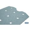 ALFOMBRA ANTIDESLIZANTE CON VENTOSAS BAÑERA/DUCHA AZUL CLARO 36 X 72 CM