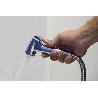 KIT GRIFO DE DUCHA CROMADO CON PULSADOR+COLGADOR+FLEXO