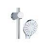 KIT DUCHA BARRA DESLIZANTE 3 PCS 5 FUNCIONES BLANCO
