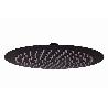 CABEZAL DE DUCHA REDONDO EXTRAFINO DE ACERO INOXIDABLE 304 NEGRO MATE Ø24,5 CM