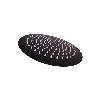 CABEZAL DE DUCHA REDONDO EXTRAFINO DE ACERO INOXIDABLE 304 NEGRO MATE Ø24,5 CM