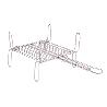 PARRILLA DOBLE INOX 400 X 400MM