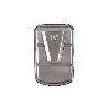 DOSIFICADOR DE JABON EN ACERO INOXIDABLE 304 CEPILLADO 500 ML 10 X 6 X 15,5CM
