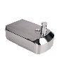DOSIFICADOR DE JABON EN ACERO INOXIDABLE 304 CEPILLADO 1000 ML 12.6 X 6 X 20.3CM