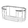 CESTA BAÑO ACERO INOXIDABLE 304