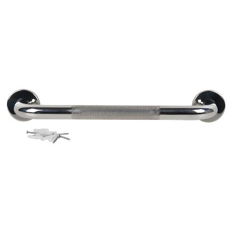 BARRA DE APOYO RECTA ANTIDESLIZANTE DE ACERO INOXIDABLE 304 (30 X 2.5 CM)