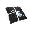 JUEGO DE 3  TOALLAS NEGRO 580 G/M2 GAMA BRILLANTE 30X50  50X100  70X140 CM