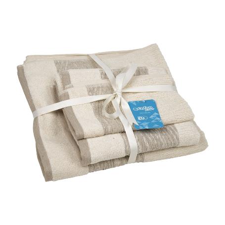 JUEGO DE 3 TOALLAS NATURE 600 G/M2  GAMA ALMA 30X50  50X100  70X140 CM