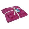 JUEGO DE 3  TOALLAS FUCSIA 580 G/M2  GAMA PRIMAVERA 30X50  50X100  70X140 CM