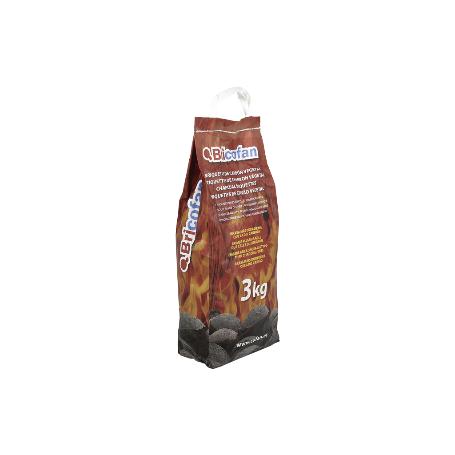 BOLSA BRIQUETAS CARBON VEGETAL 3 KGS