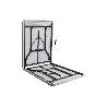 MESA PLEGABLE RECTANGULAR BLANCA CON BLOQUEO DE SEGURIDAD 180X70X72 CM
