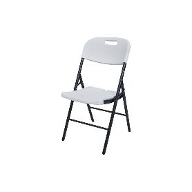 SILLA PLEGABLE BLANCA 46X53X88 CM   CAJA 2 UNID.