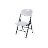 SILLA PLEGABLE BLANCA 46X53X88 CM   CAJA 2 UNID.
