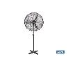 VENTILADOR INDUSTRIAL DE PIE OSCILANTE NEGRO CON 3 VELOCIDADES Ø75 CM 200 W