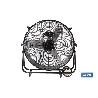 VENTILADOR INDUSTRIAL DE SUELO  NEGRO CON 3 VELOCIDADES Ø60 CM 250 W