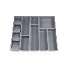ORGANIZADOR PARA CAJON CON SEPARADORES COLOR GRIS 50 X 45 X 6.5 CM