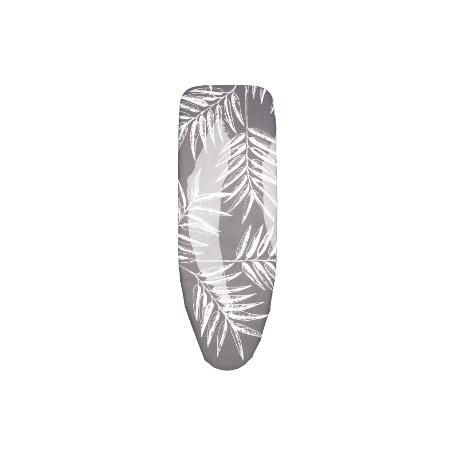 FUNDA ACOLCHADA PARA TABLA DE PLANCHAR 135 X 53 CM  RAMAS BEIGE BITONO