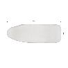 FUNDA ACOLCHADA PARA TABLA DE PLANCHAR 135 X 53 CM  GRIS METALIZADO