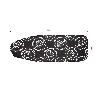 FUNDA ACOLCHADA PARA TABLA DE PLANCHAR 135 X 53 CM ROSAS NEGRAS