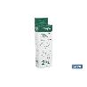 TENDEDERO FIJO DE PARED BLANCO DE DOS PIEZAS CON 2 POLEAS 20 X 6.5 X 2.5 CM