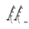 TENDEDERO FIJO DE PARED DE DOS PIEZAS INOXIDABLE 304 3 POLEAS 36.5 X 9.5 CM