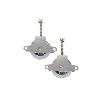 PACK 2 POLEAS PARA TENDEDERO ACERO INOXIDABLE 304  ROLDANA 4 CM