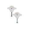 PACK 2 POLEAS PARA TENDEDERO COLOR BLANCO  ROLDANA 4 CM