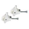 PACK 2 POLEAS PARA TENDEDERO COLOR BLANCO  ROLDANA 4 CM
