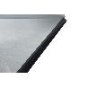 RECOGEDOR INDUSTRIAL GALVANIZADO CON GOMA Y MANGO CURVO