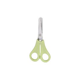 TIJERA ESCOLAR CON PUNTA REDONDA DE COLOR VERDE 13,3 CM