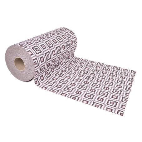 ROLLO DE ALFOMBRA EN CUADROS CROCHET 50% ALGODÓN 50% POLIÉSTER 50 CM X 15 M