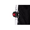CARRO DE LA COMPRA NEGRO Y GRANATE PLEGABLE DE ALUMINIO CON 2 RUEDAS GRANDES 43 L