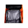 CARRO DE LA COMPRA NARANJA Y NEGRO ABATIBLE DE ALUMINIO CON 6 RUEDAS GIRATORIAS 53 L
