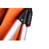CARRO DE LA COMPRA NARANJA Y NEGRO ABATIBLE DE ALUMINIO CON 6 RUEDAS GIRATORIAS 53 L