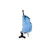 CARRO DE LA COMPRA AZUL PLEGABLE DE HIERRO CON 6 RUEDAS SUBE ESCALERAS 42 L