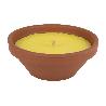 VELA AROMÁTICA DE CITRONELA RECIPIENTE TERRACOTA 300 G   CAJA 6 UNID.