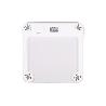 BÁSCULA DE BAÑO  DIGITAL  BLANCA CON PANTALLA LCD USB MEDICIÓN IMC DE GRASA VISCERAL 30 X 30 X 2,2 CM