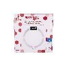 BÁSCULA DE BAÑO  DIGITAL  BLANCA CON PANTALLA LCD USB MEDICIÓN IMC DE GRASA VISCERAL 30 X 30 X 2,2 CM