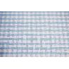 ROLLO DE MANTEL ANTIMANCHAS CUADROS AZULES 1,40 X 20 M