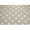 ROLLO DE MANTEL ANTIMANCHAS DE LUNARES BEIGE 1,40 X 20 M