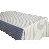 ROLLO DE MANTEL ANTIMANCHAS DE RAYAS BEIGE Y BLANCO 1,40 X 20 M