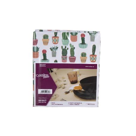 MANTEL ANTIMANCHAS CACTUS  1,40 X 2,00