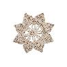 BAJOPLATO EN FORMA ESTRELLA  FIBRA NATURAL MEDIDA 30 CM   CAJA 6 UNID.