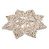 BAJOPLATO EN FORMA ESTRELLA  FIBRA NATURAL MEDIDA 30 CM   CAJA 6 UNID.